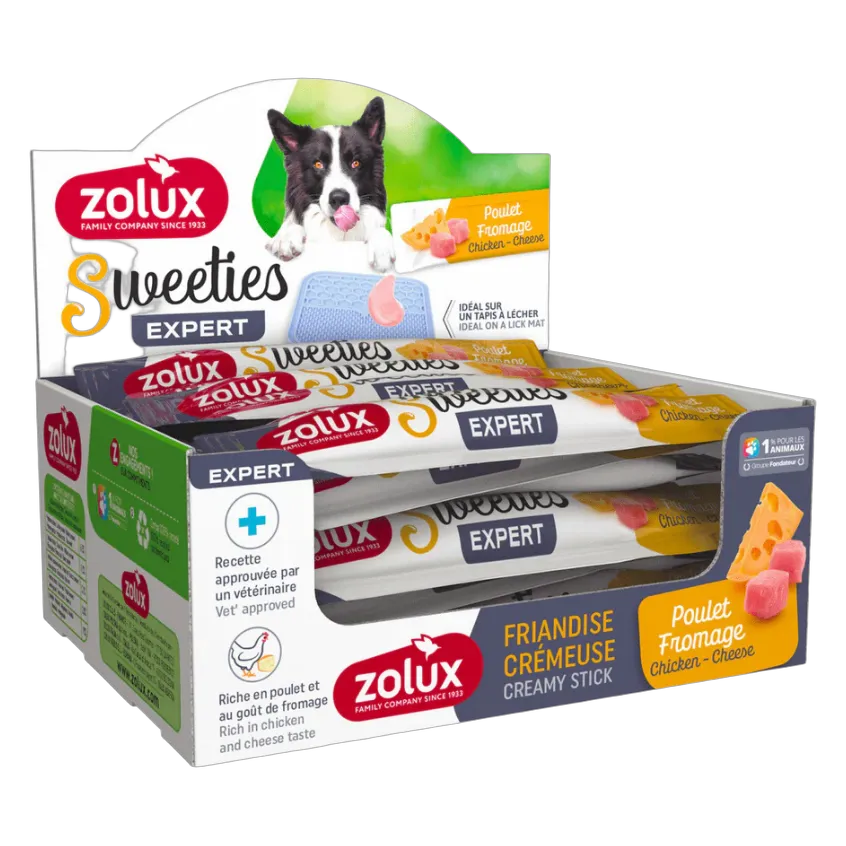 Zolux Sweeties Creamy Treats Chicken & Cheese for Dogs 14g