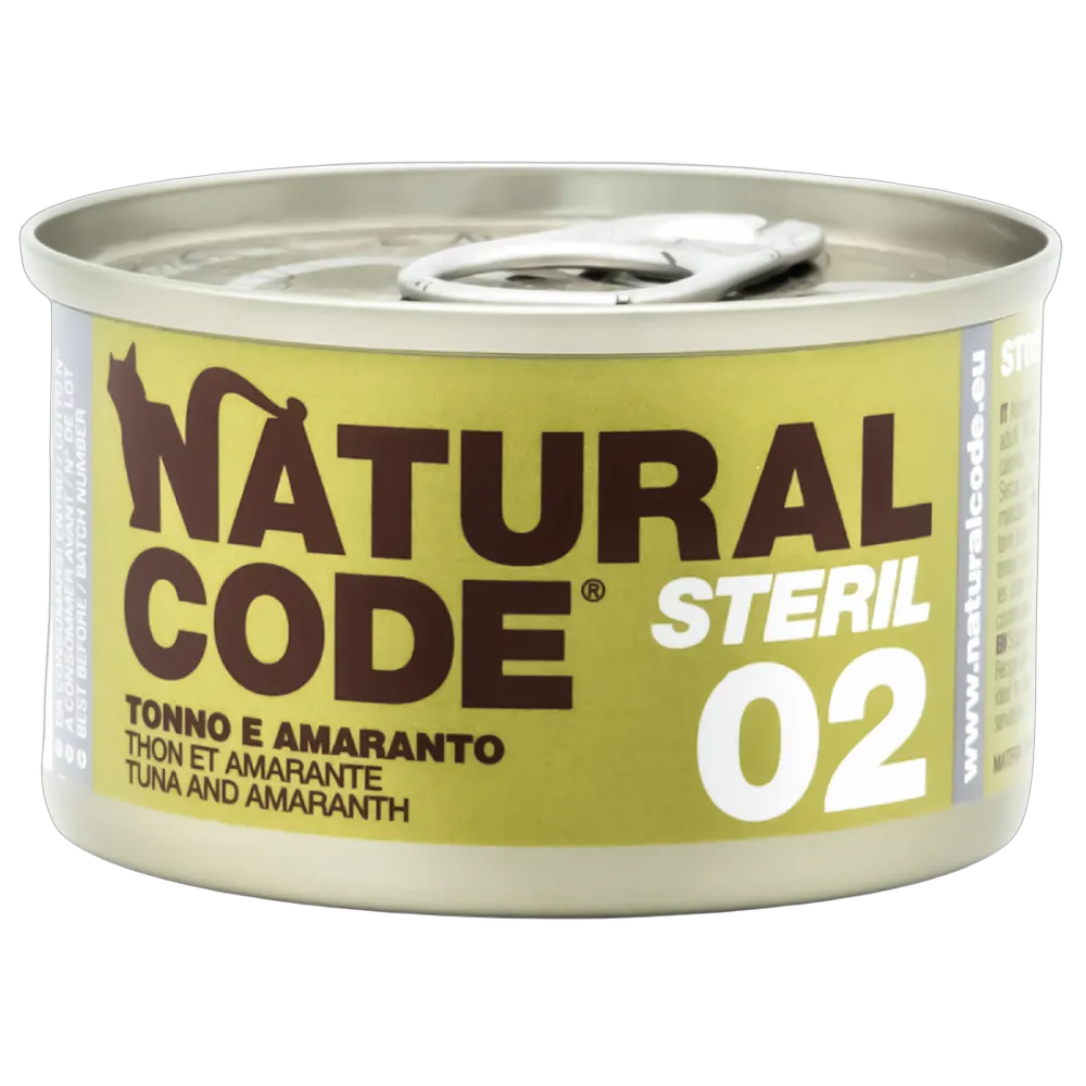 Natural Code ST02 Cans Tuna & Amaranth for Cats 85g
