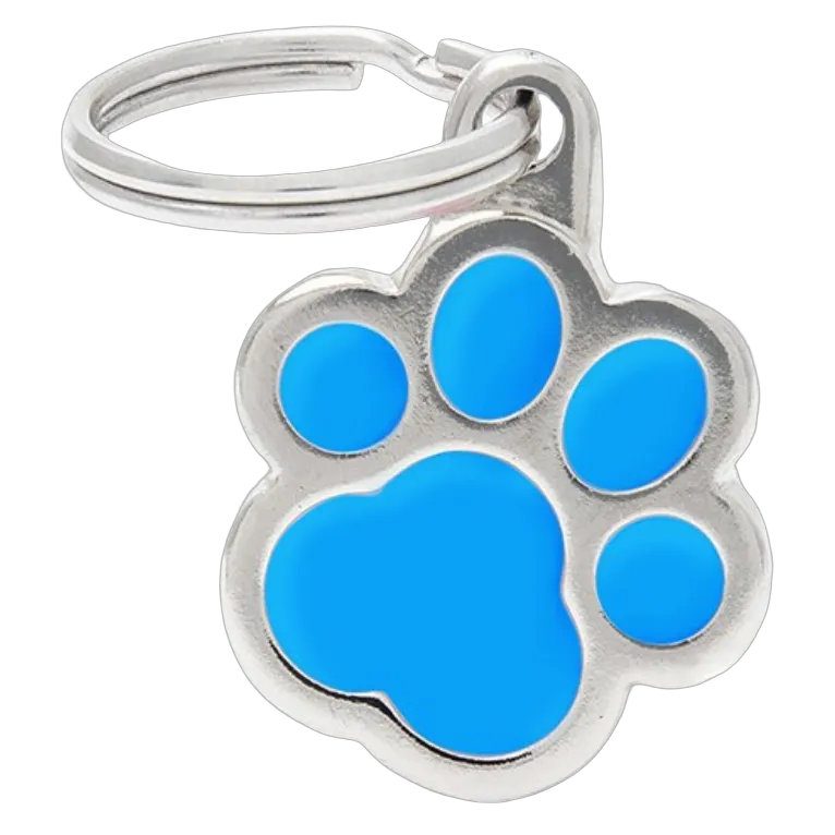 MF Tags LIGHT BLUE PAW