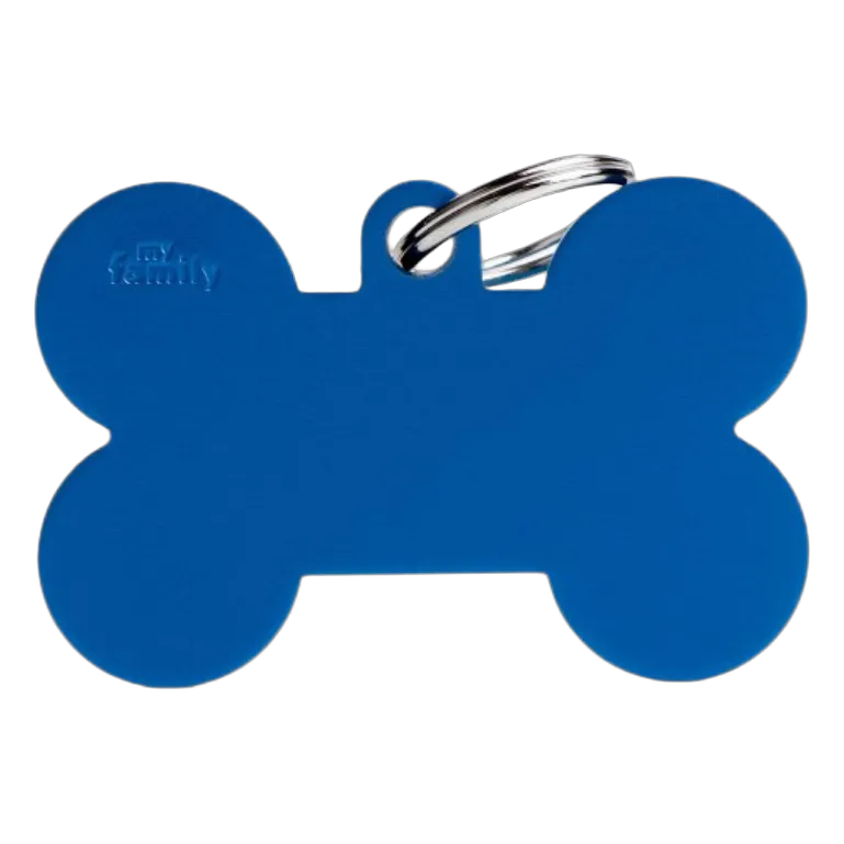 MF Tags XL BONE BLUE ALU