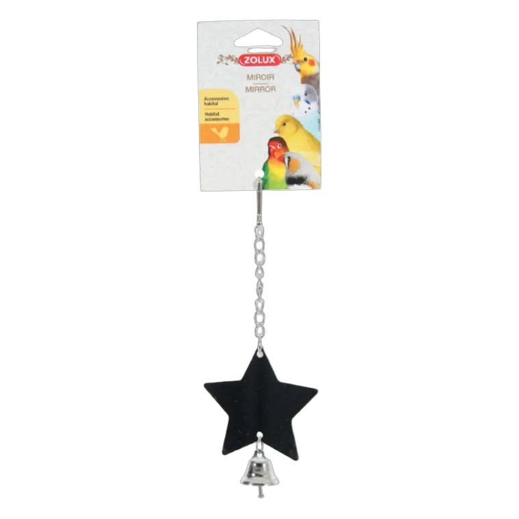 Zolux Metal Star Shaped Mirror with Bell