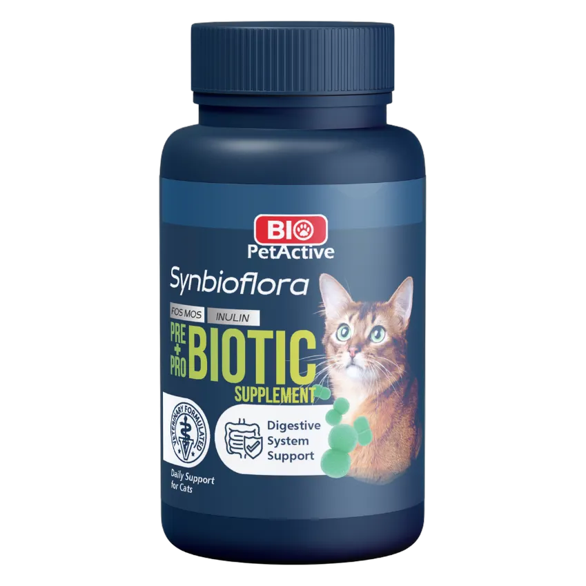 Bio PetActive Synbioflora Digestive System Support for Cats 60 Tablets 30g