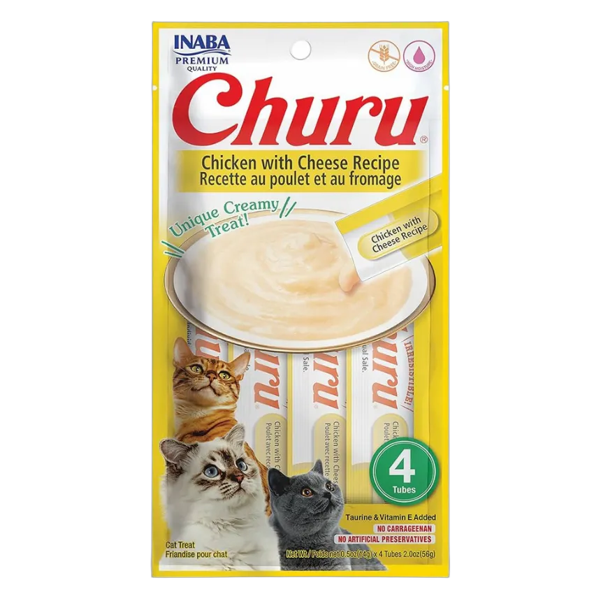INABA Churu Chicken with Cheese 4x14g