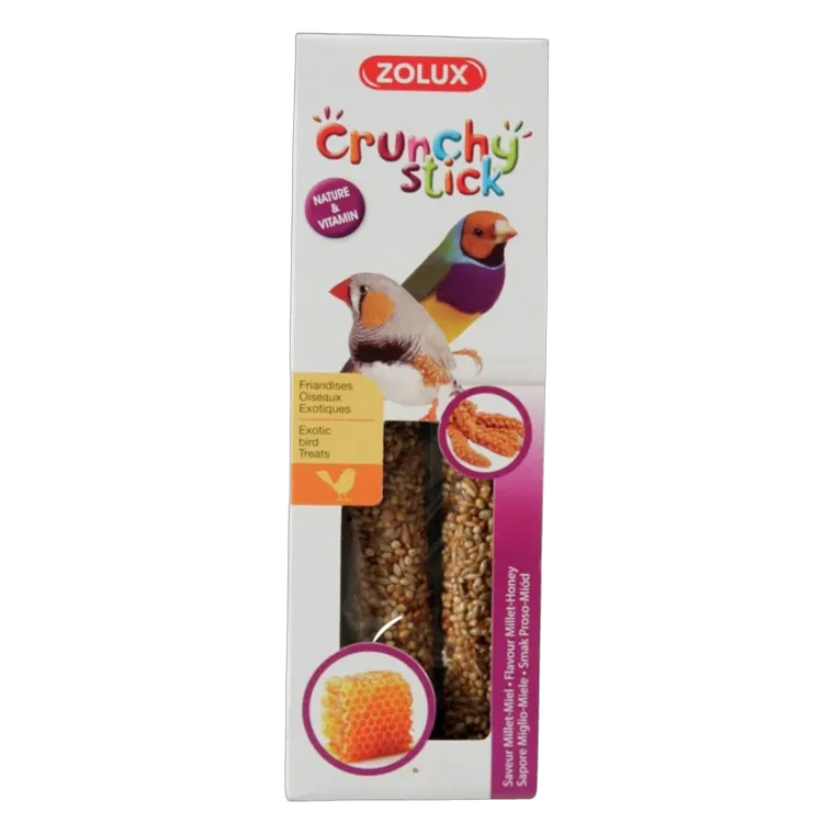 Zolux Crunchy Stick For Exotic Birds Seeds and Millet 85 g