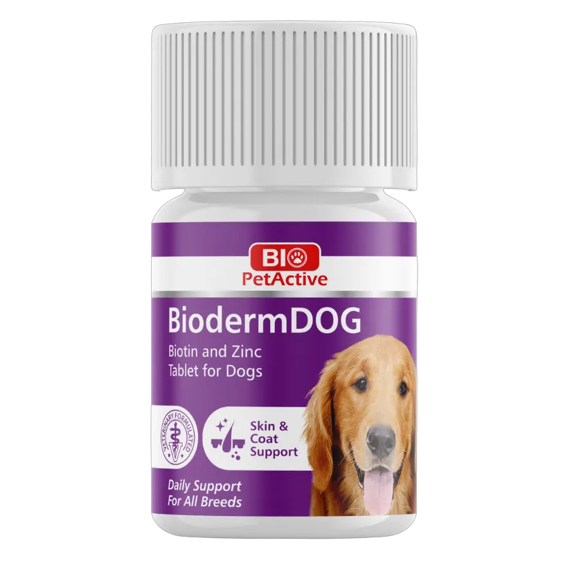 Bio PetActive BiodermDog Skin & Coat Support 75 Tablets 37.5g