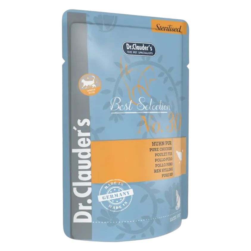 Dr.Clauders Best Selection No 30 Pouch Chicken for Sterilised Cats 85g