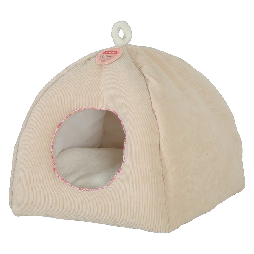 Zolux Bloom Igloo Pet Bed Beige
