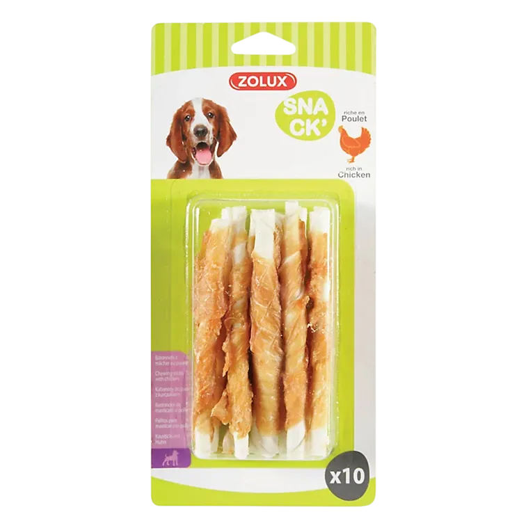 Zolux Snack x10 Chicken Chewing Sticks 85g #388191