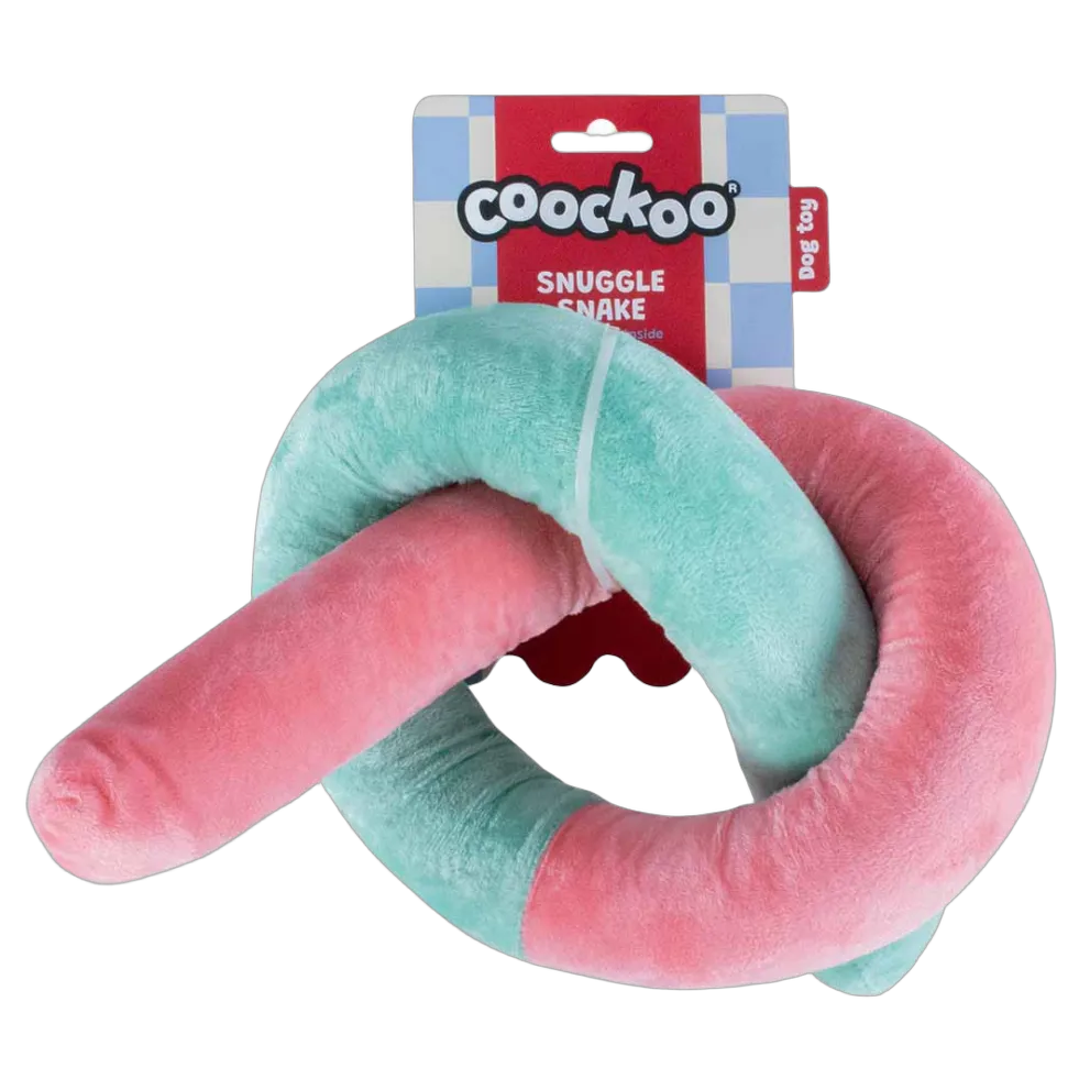 Coockoo Dog Toy Snuggle Snake 33x20x10cm Mixed Colors