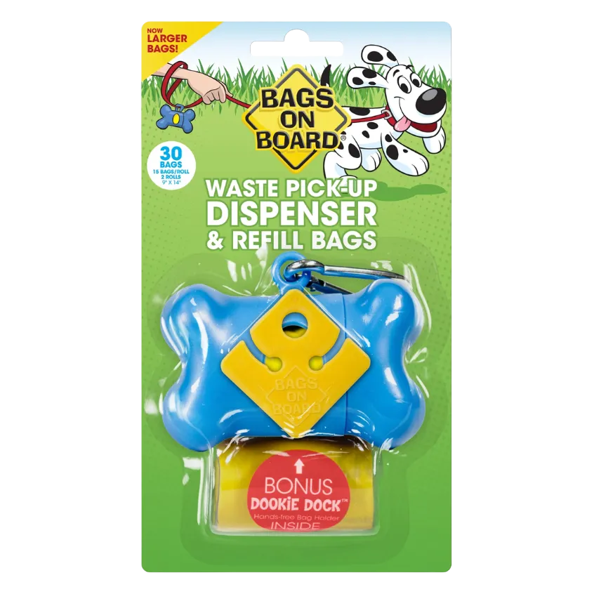 Bags on Board Fabric Waste Bag Dispenser for Dogs - Chevron