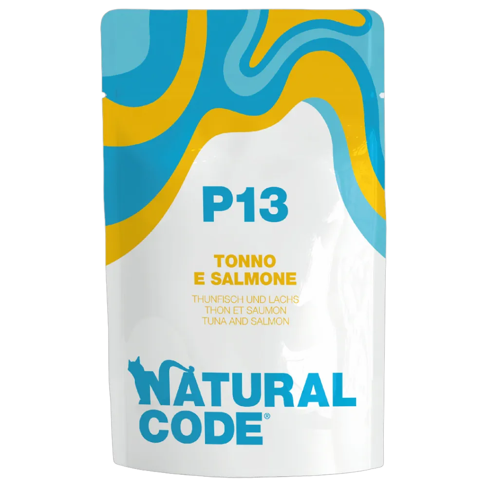 Natural Code P13 Pouch Tuna & Salmon for Cats 70g