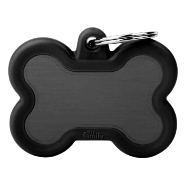 MF Tags BLACK BONE ALU BLACK RUBBER