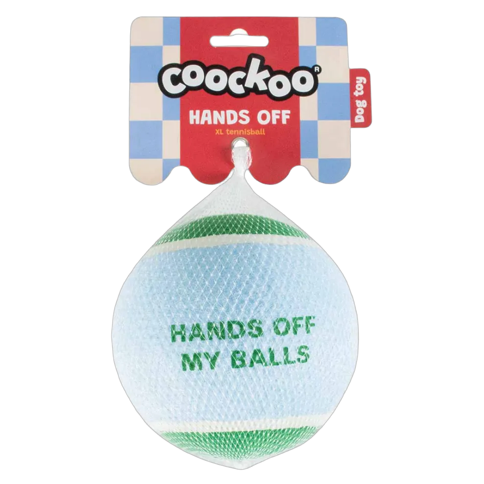 Coockoo Tennisballs Hands Off 12,7cm Blue & Green