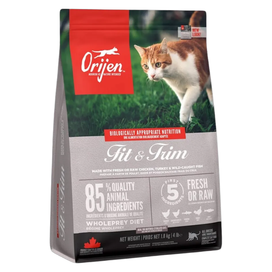 Orijen Fit & Trim Dry Food Chicken, Turkey & Fish for Cats 1.8kg