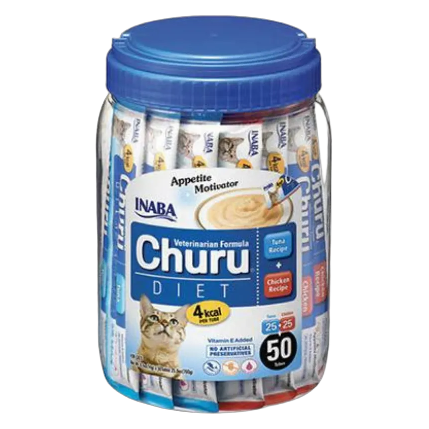INABA Vetchuru Diet Tuna & Chicken 50x14g