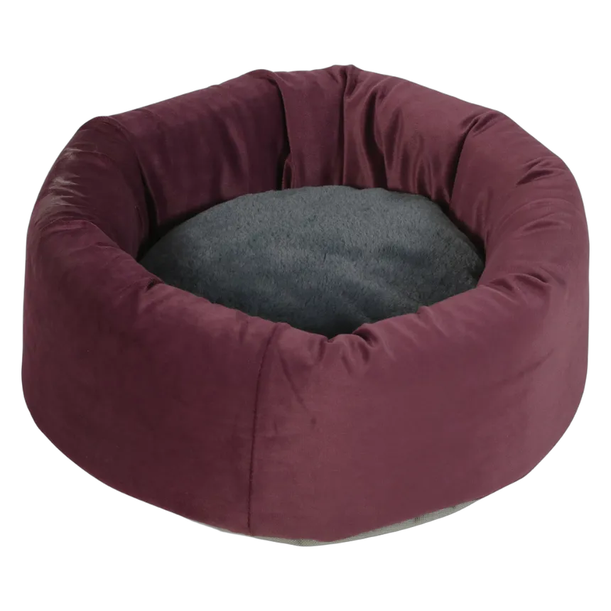 Zolux Louise Basket Pet Bed Burgundy