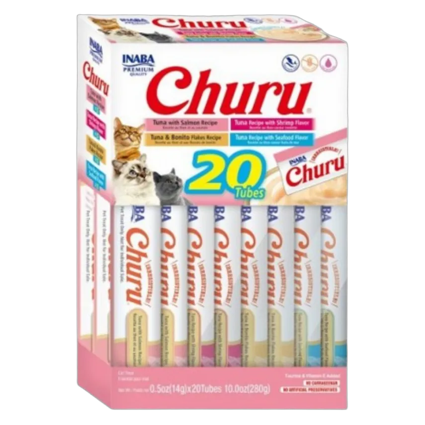 INABA Churu Tuna Seafood Mix Variety 20 x 14g
