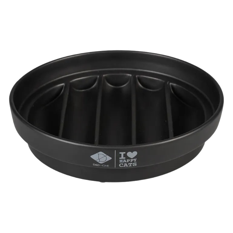 I Love Happy Cats SUE Feeding BowlWave Black 750ml