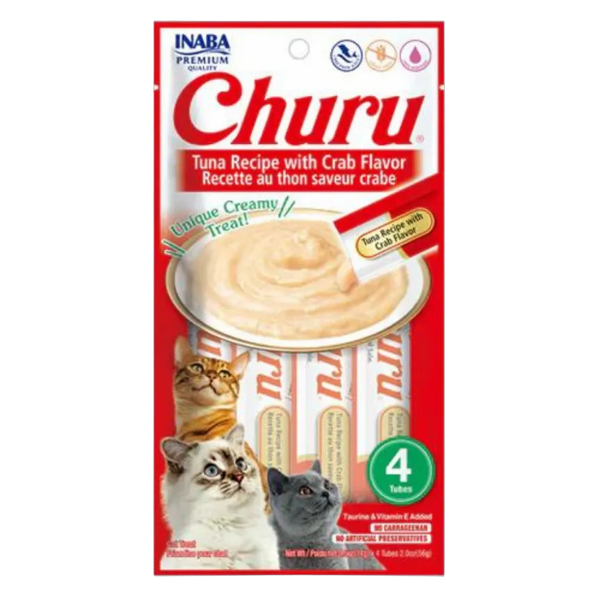 INABA Churu Tuna with Crab 4x14g