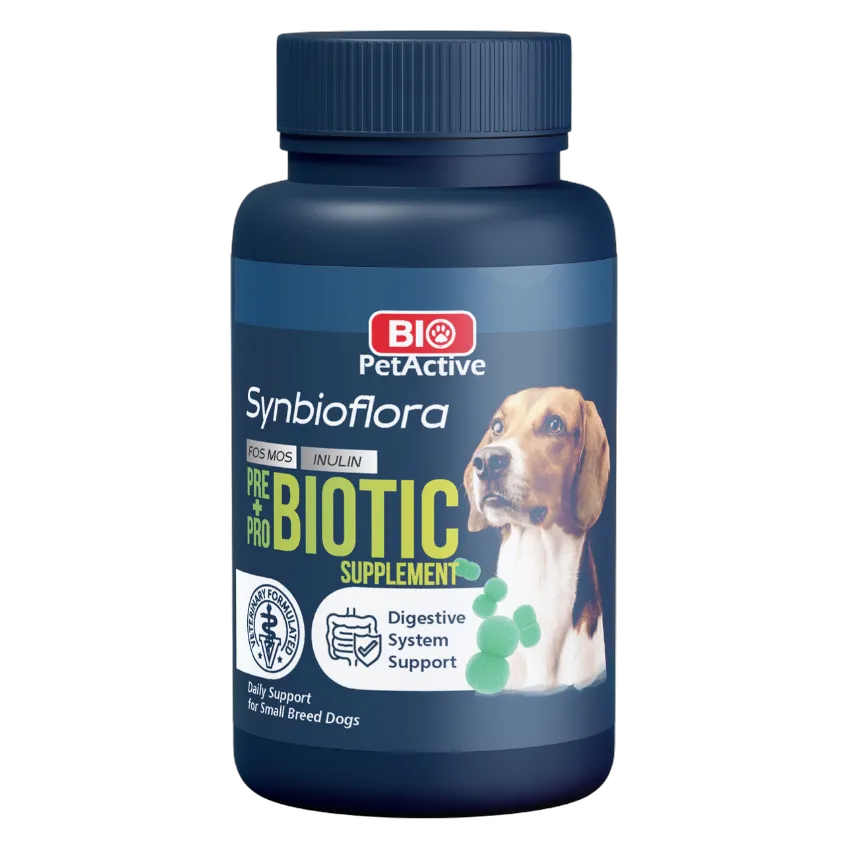 Bio PetActive Synbioflora Digestive System Support for Small Breed Dogs 60 Tablets 30g