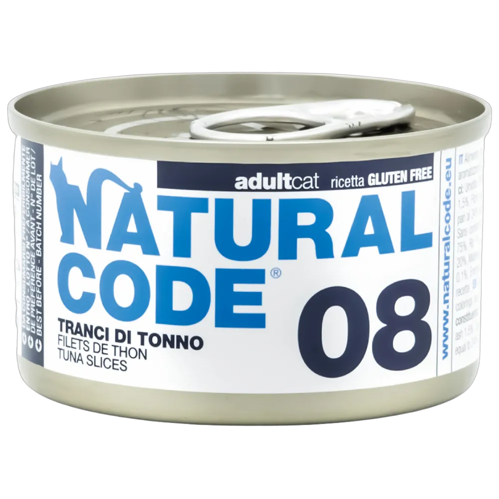 Natural Code 08 Cans Tuna Slices for Cats 85g