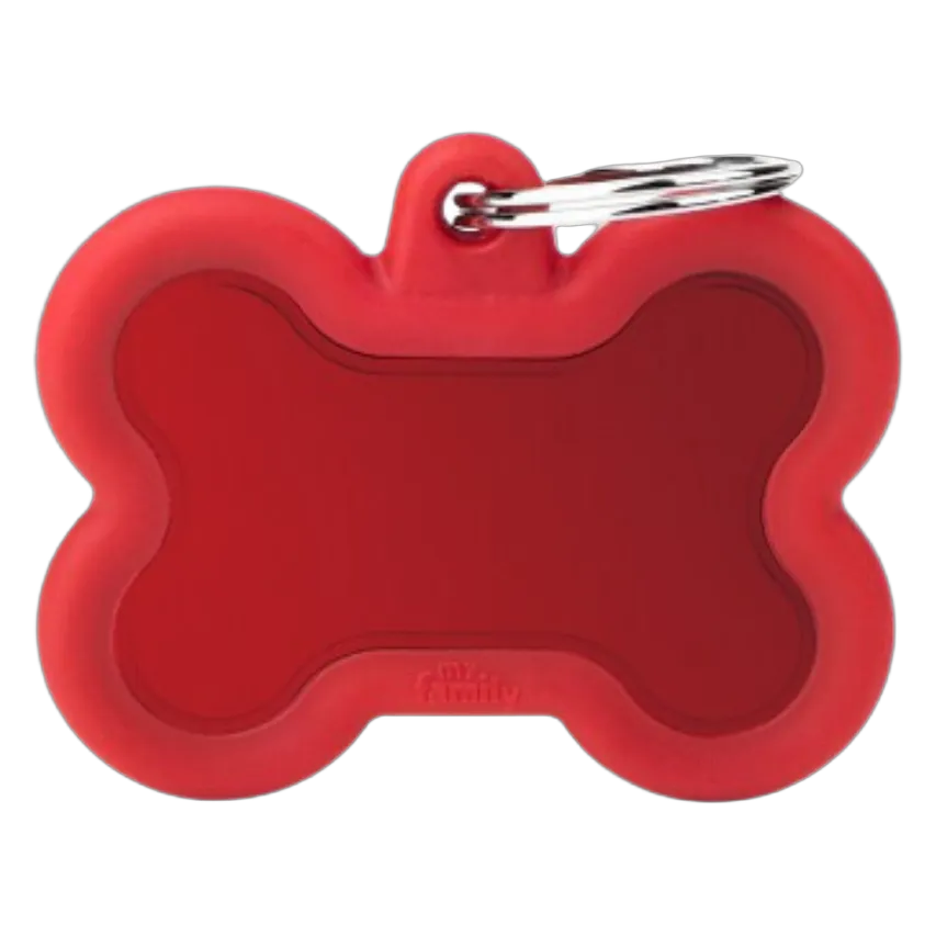 MF Tags RED BONE ALU RED RUBBER