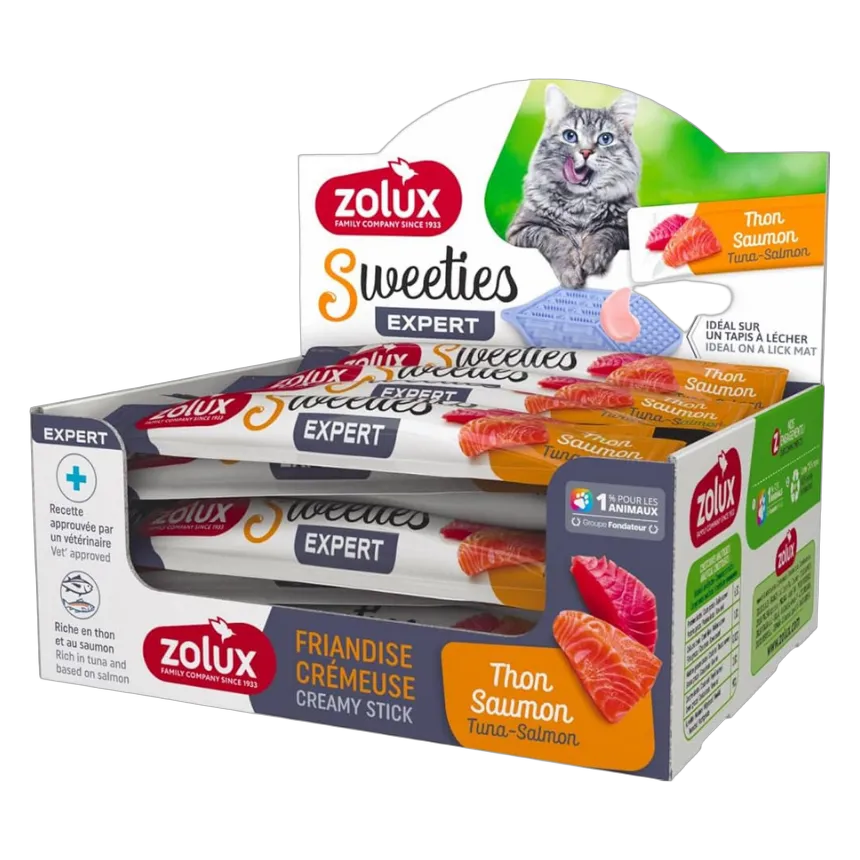 Zolux Sweeties Creamy Treats Tuna & Salmon for Cats 14g