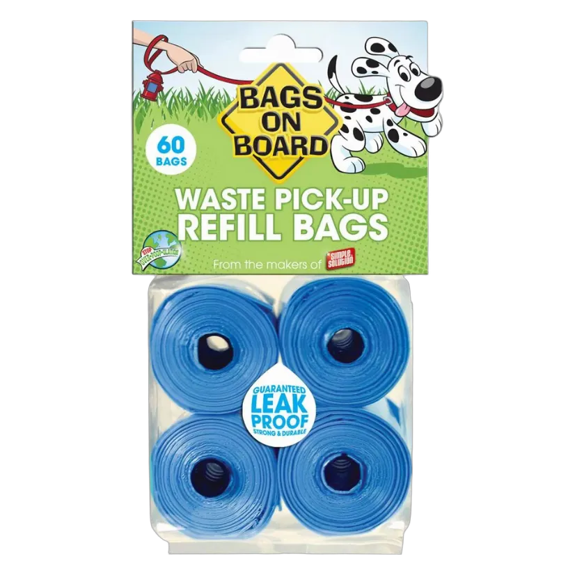 Bags on Board Refill Bags - Blue - 60 Bags