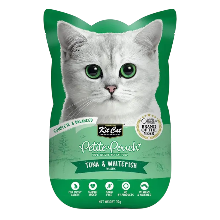 Kitcat Petite Pouch Complete Food-Tuna & Whitefish 70g