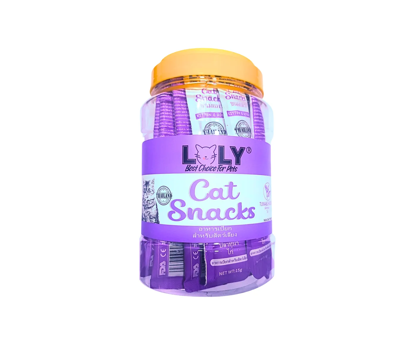 loly treats with tuna&chicken 30pices