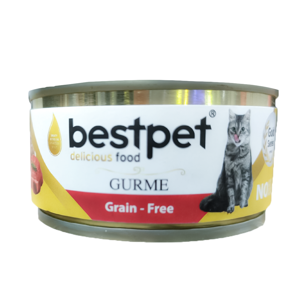 BESTPET FOR ADULT CATS WITH BEEF 85G