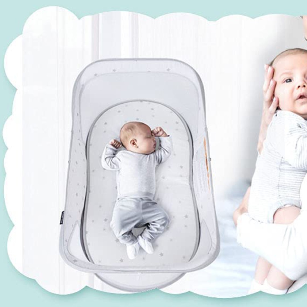سرير متنقل للاطفال الرضع خفيف وسهل الطي