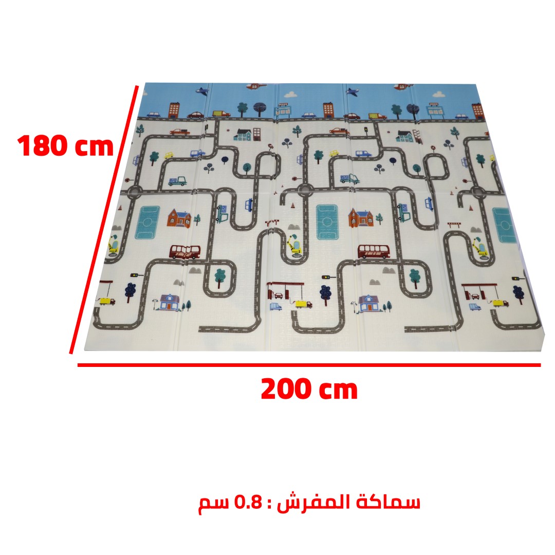 مفرش ألعاب مع أشكال مقاس 200*180
