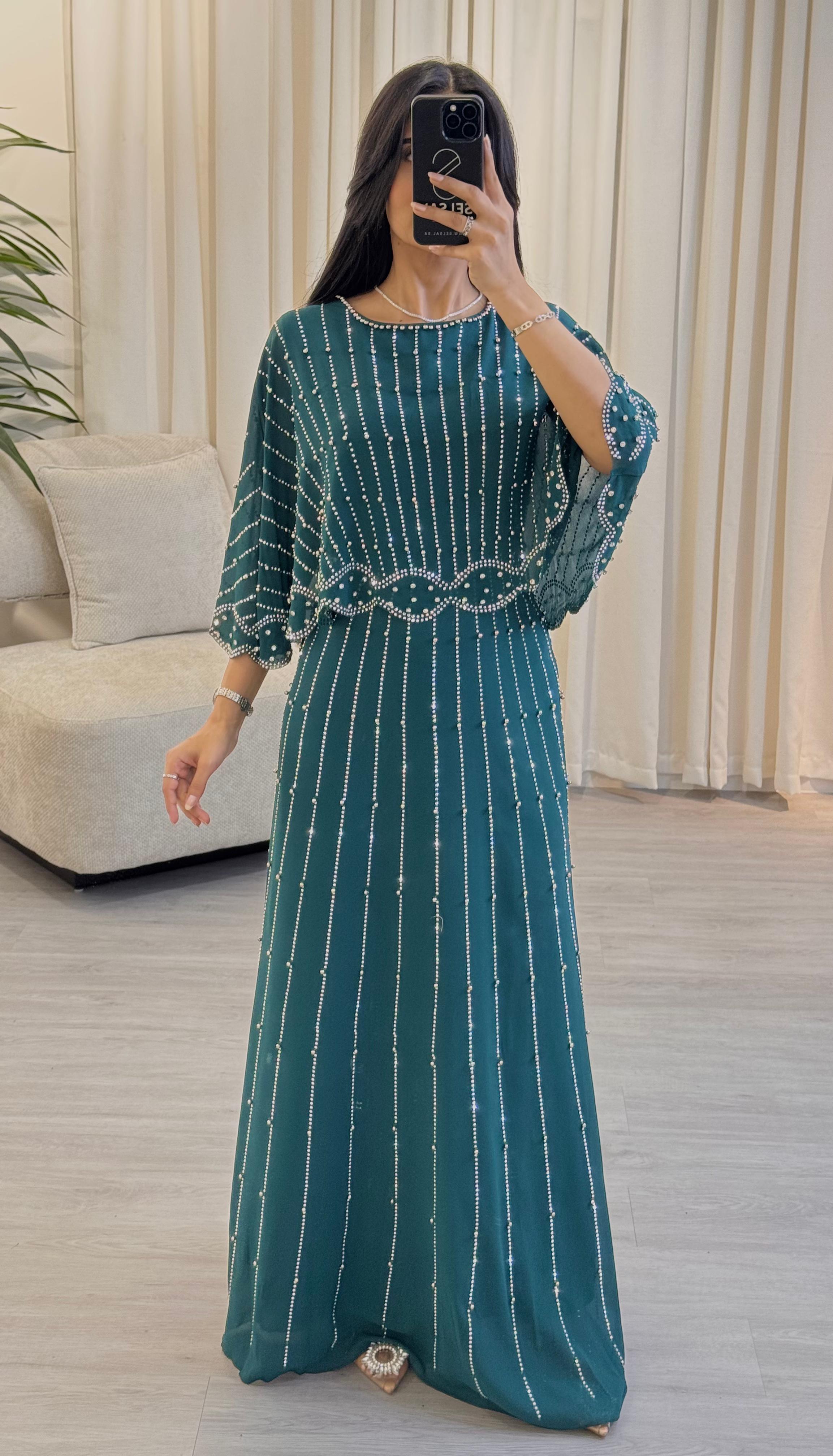  فستان سهرة شكك لؤلؤ  