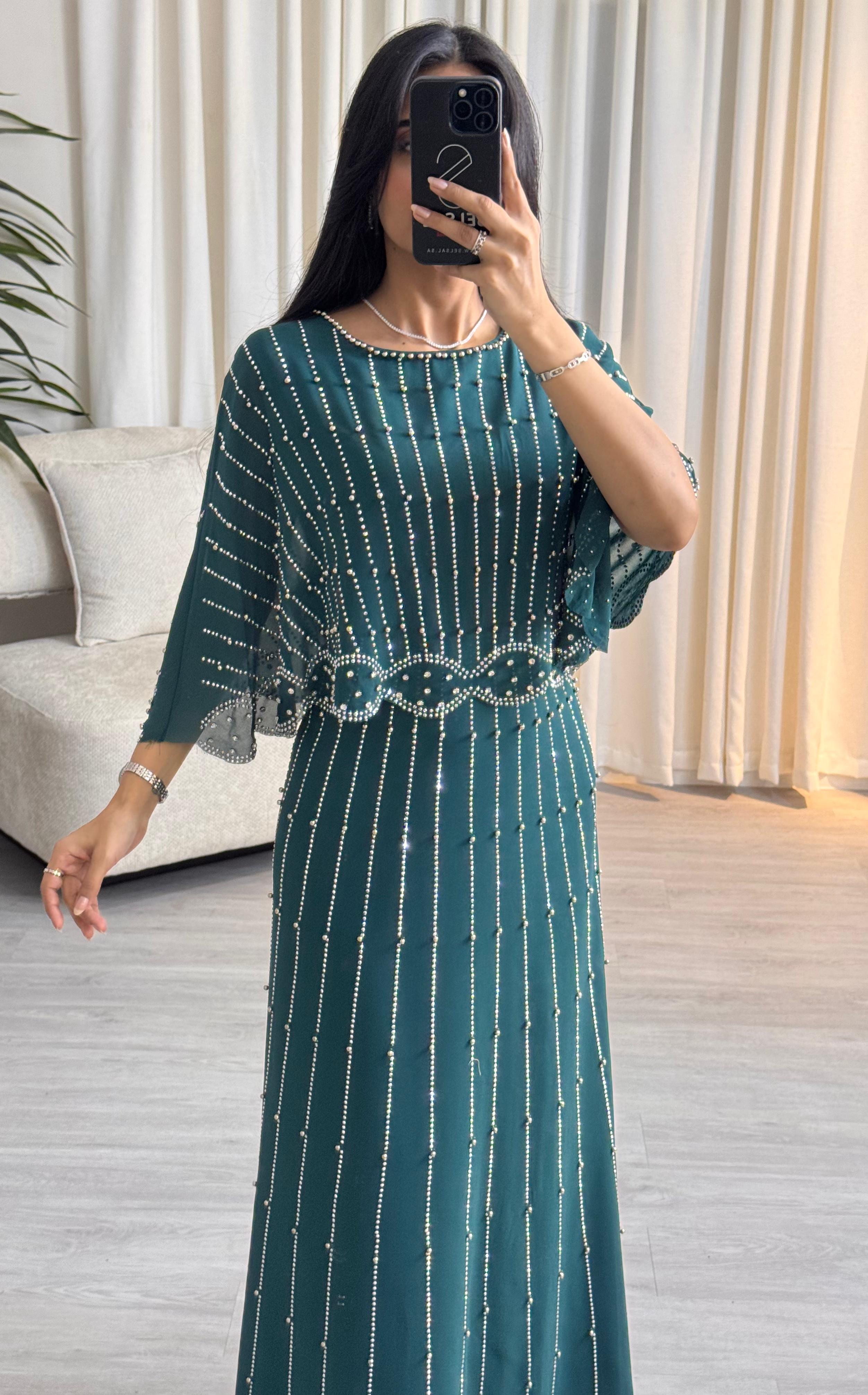  فستان سهرة شكك لؤلؤ  