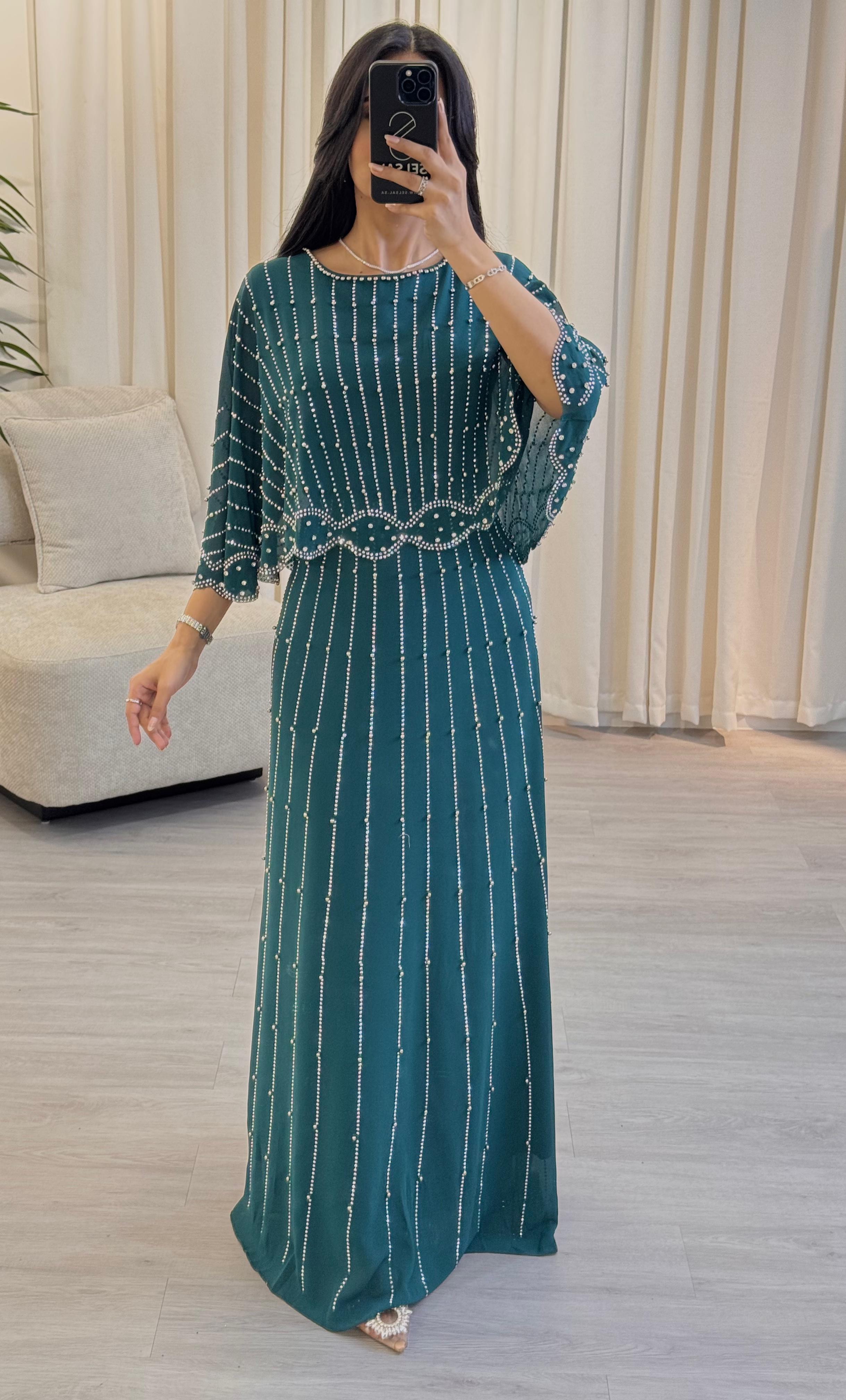  فستان سهرة شكك لؤلؤ  