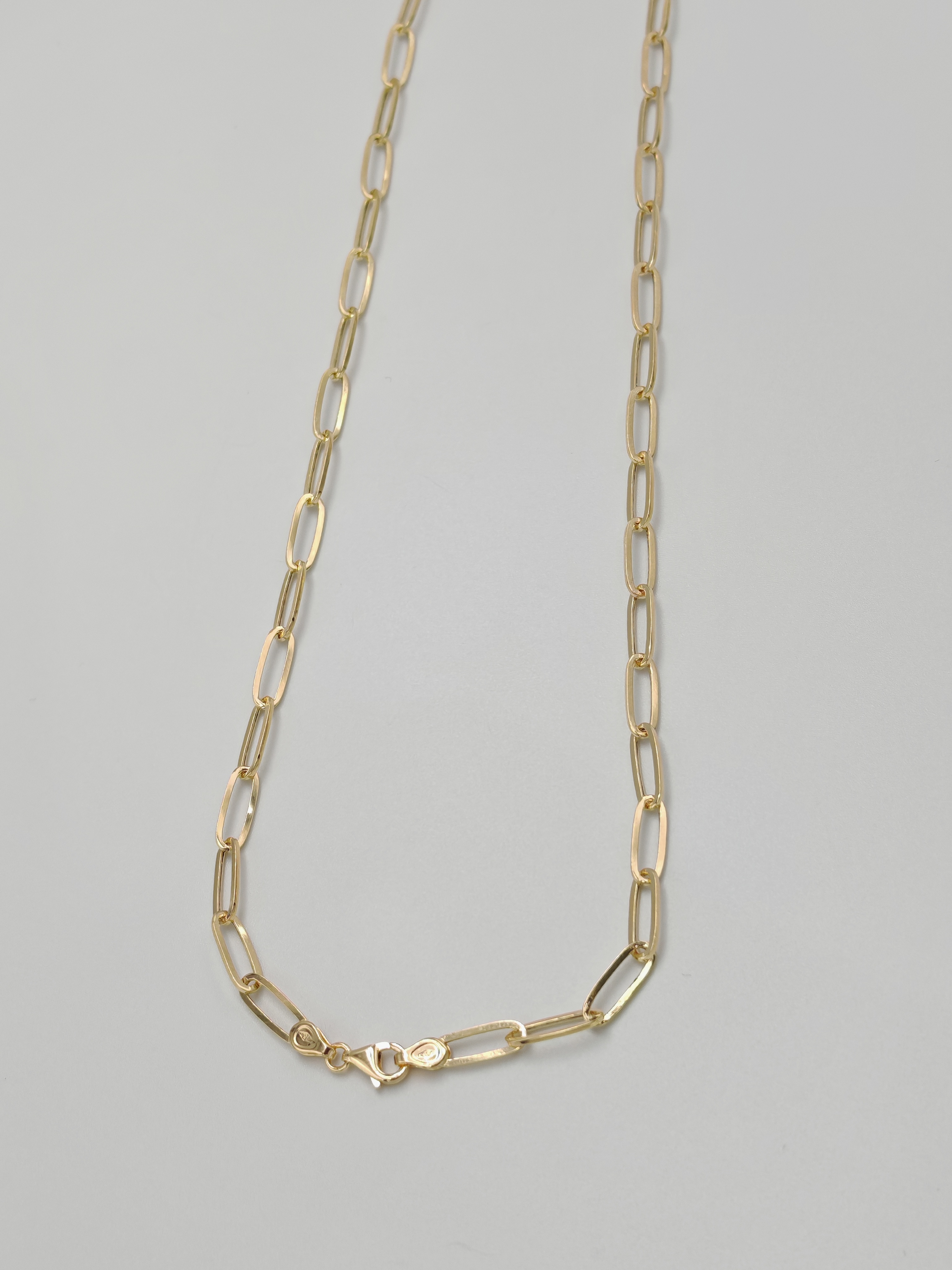 Paper Clip Chain gold 18k