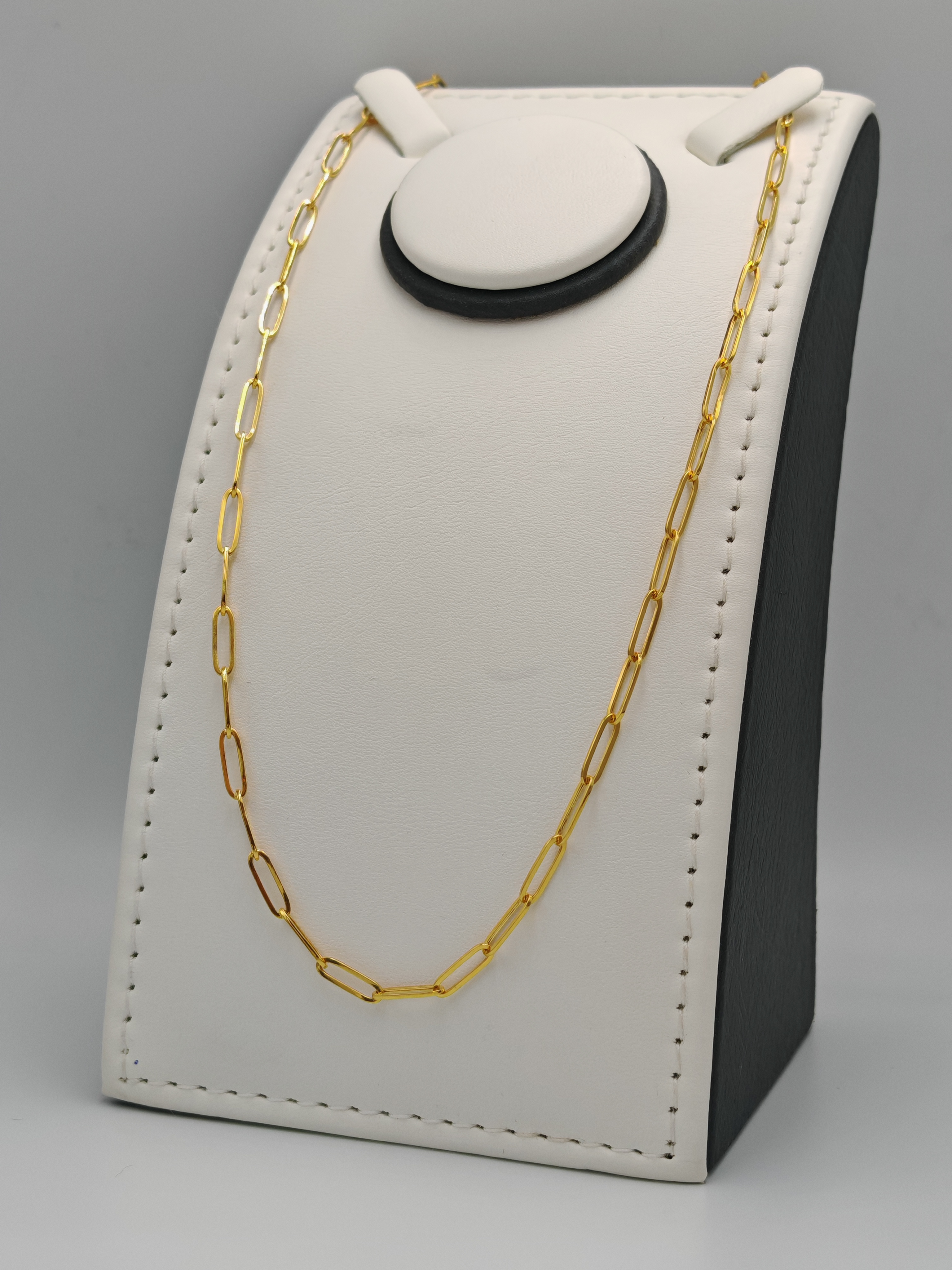 Paper Clip Necklace 21K