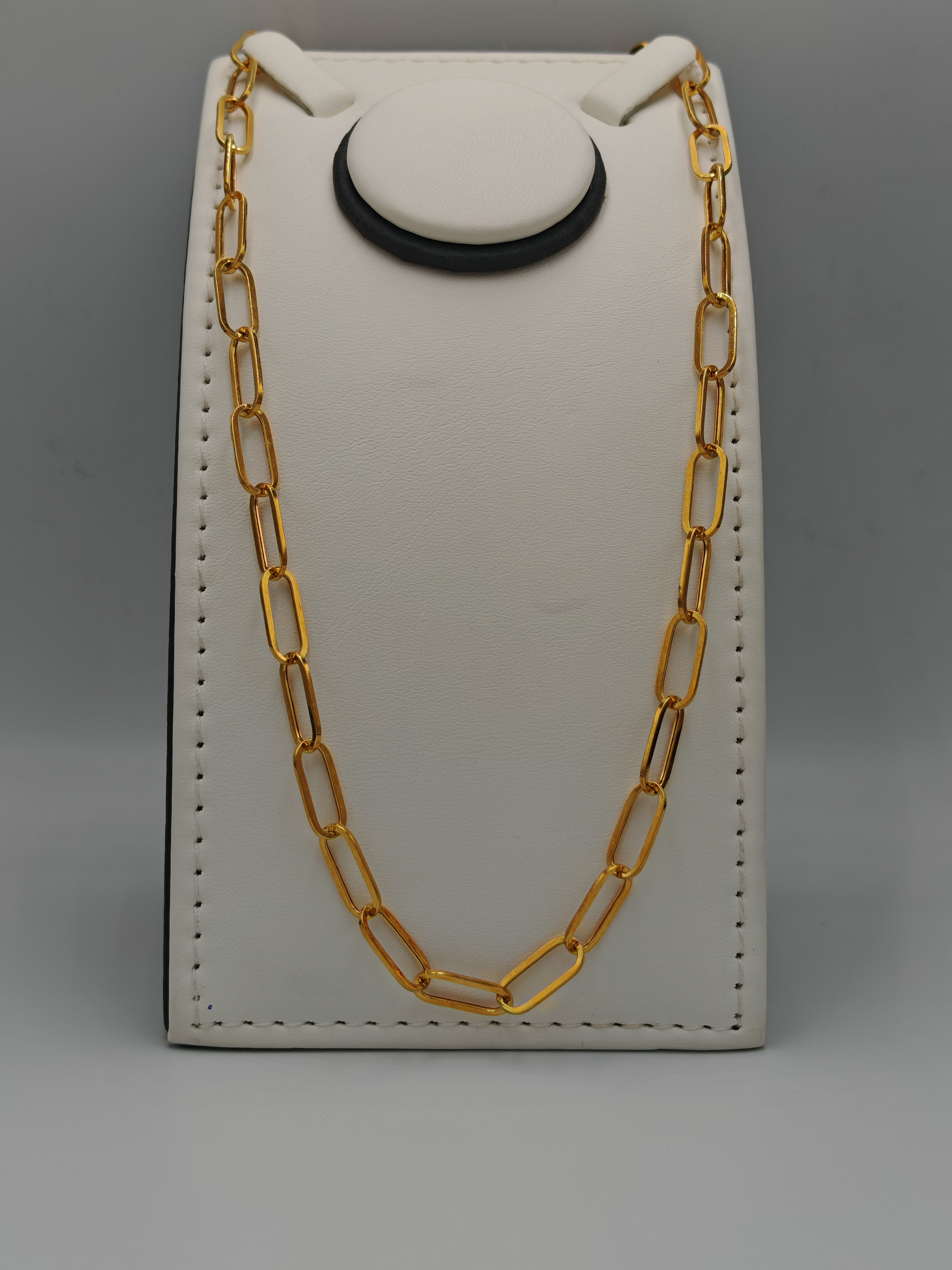 Paper Clip Necklace 21K