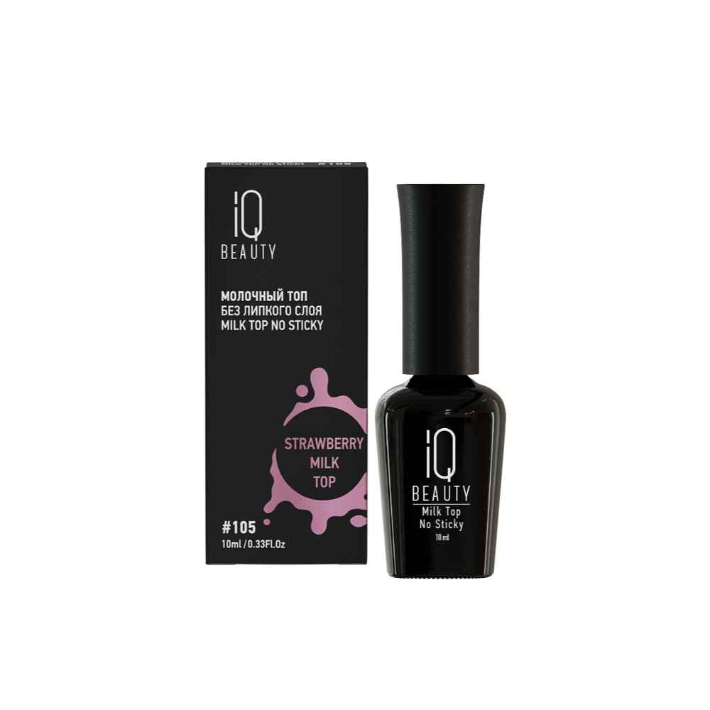Milk Top No Sticky #105 Strawberry milk top - Milky Pink Translucent 1