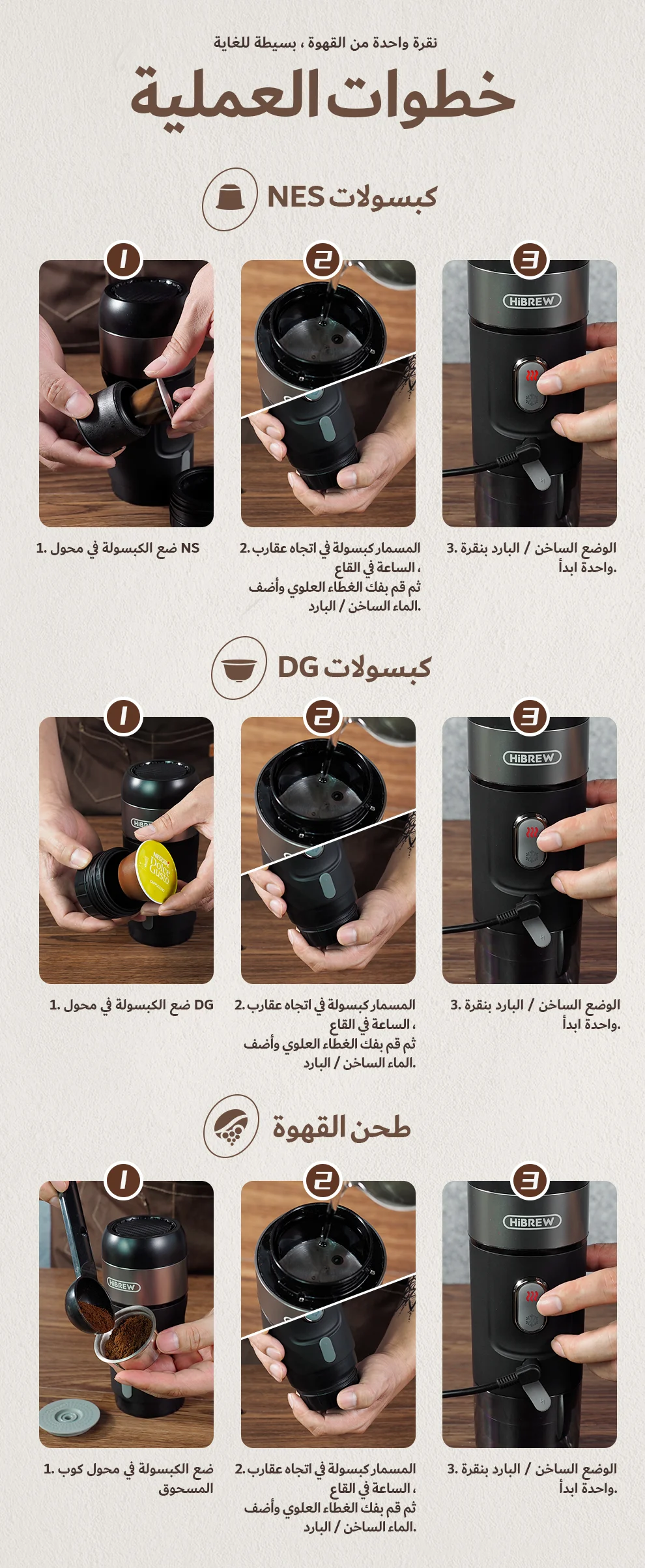 ماكينة هيبرو المحمولة - مكائن القهوة - معالجة القهوة 