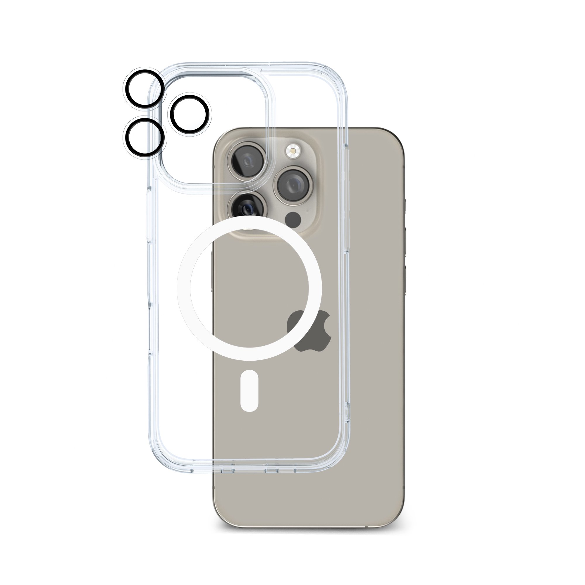 ArmorPro 3-in-1 Combo (HD Screen Protector & Camera Lens & Clear Case with Magsafe) HD for iPhone 16 Pro