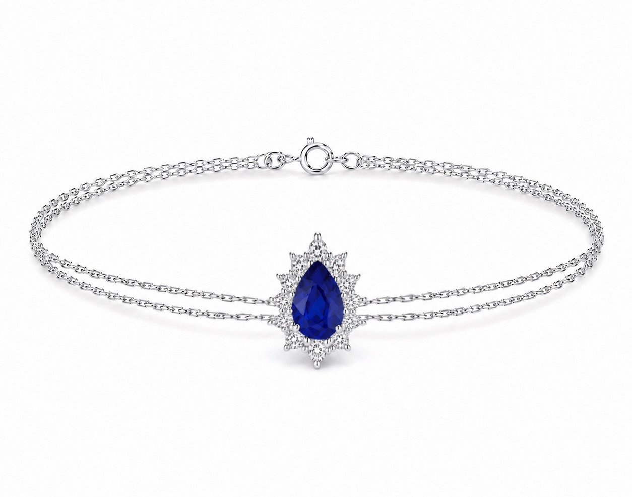 اسواره فضه 925 دبل ازرق