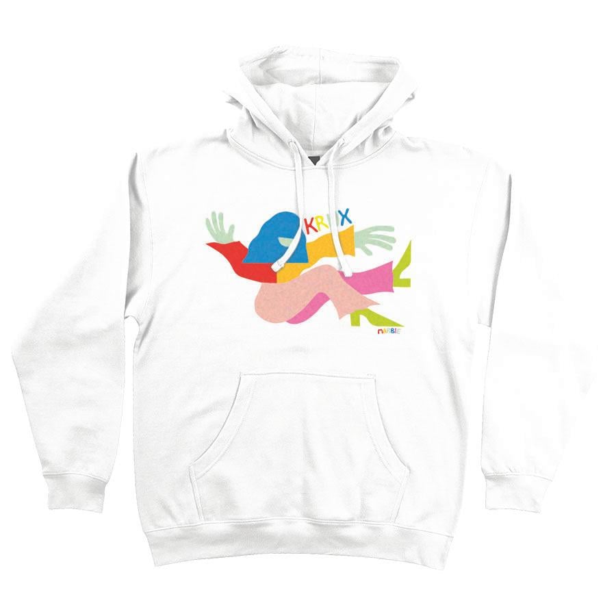 هودي Krux Marbie Miller Pullover متوسط السماكة – أبيض