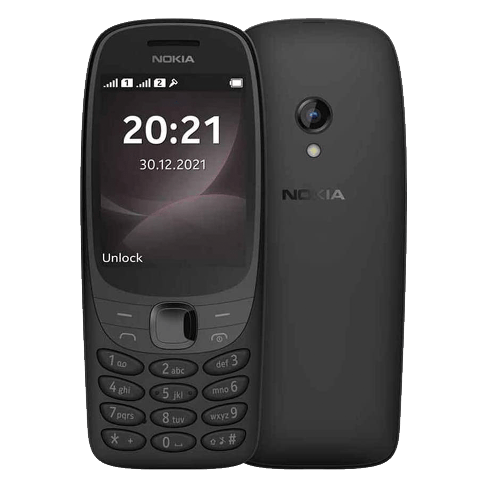 هاتف نوكيا 6310 2G شريحتين سعة 16 ميجابايت - أسود