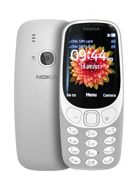 نوكيا 3310 هاتف ثنائي الشريحة ذاكرة 16 ميجابايت - رمادي