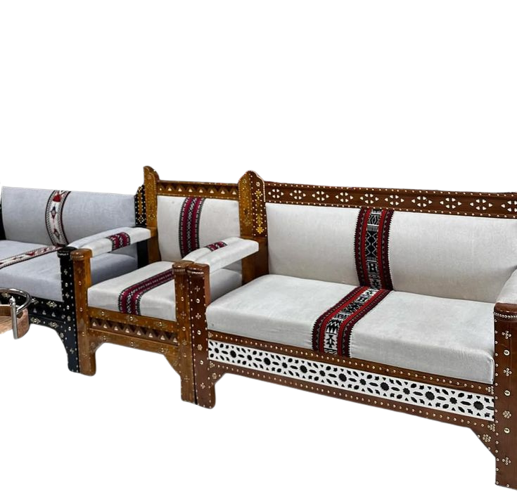 مجلس تراثي سدو مع خشب السعر حسب المتر