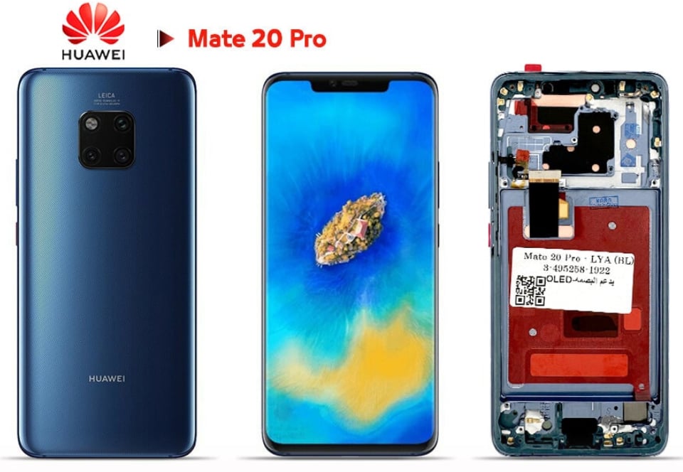 Cover Trasparente Per Huawei Mate 20 Pro – Custodia Slim In Silicone TPU Con Stampa Delfini E Mare – Antiurto