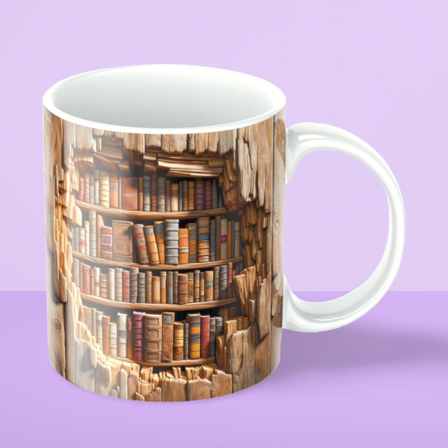 Booklover Mug - Bookshelves