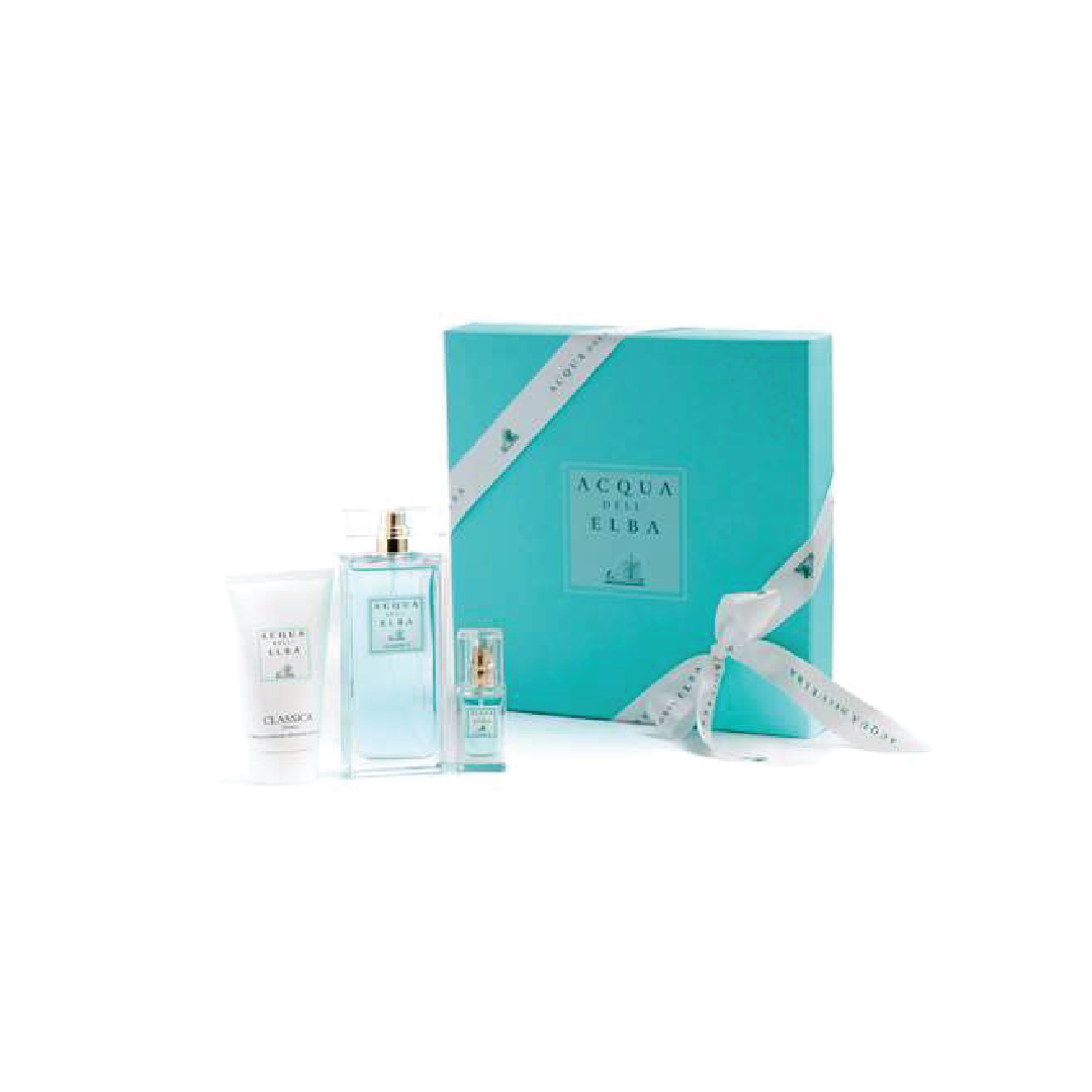 GIFT BOX EDP 100 ML + BODY CREAM +  1 EDT 15 ML WOMAN CLASSICA